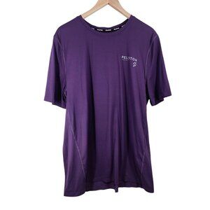 Peloton Mens Purple T-Shirt XL Nylon‎ & Spandex